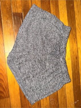 Women's Grey Knit Crewneck Shorts - Soft Everyday Wear